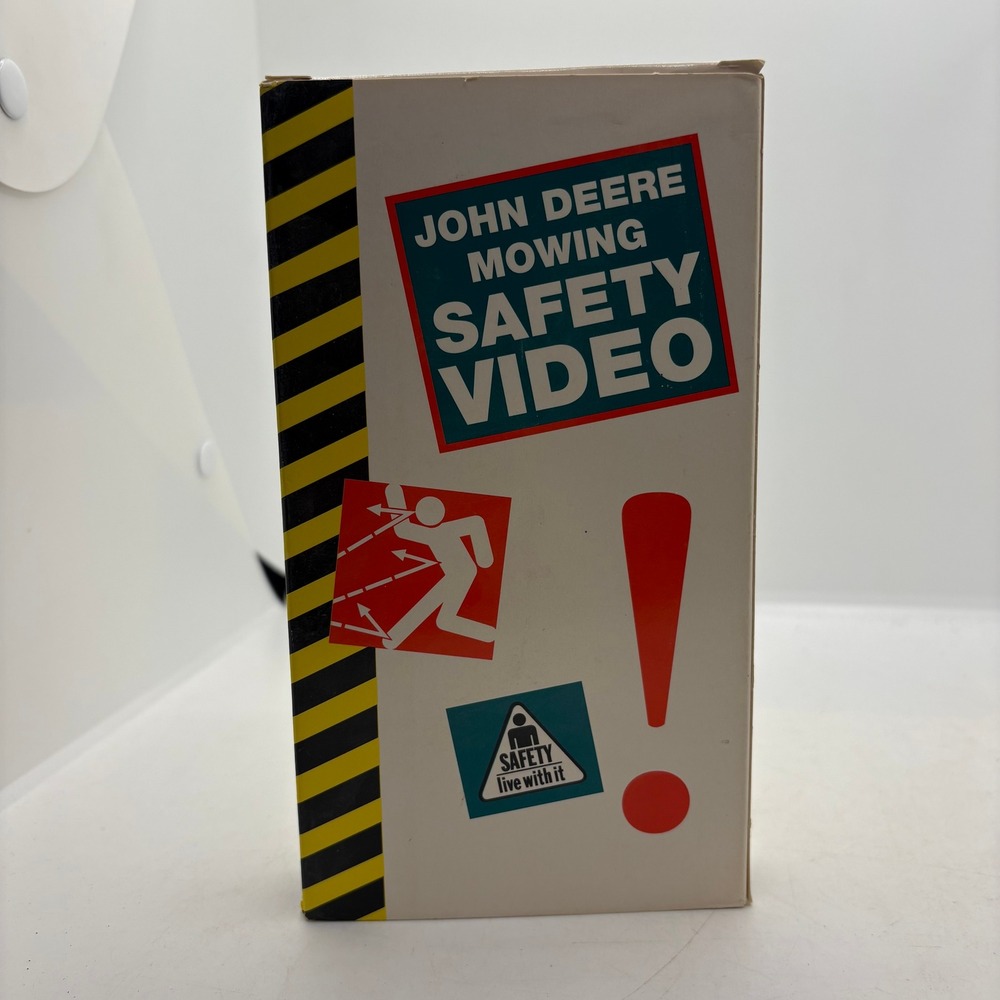 Vintage John Deere Mowing Safety Video VHS Tape Instructional Media Retro